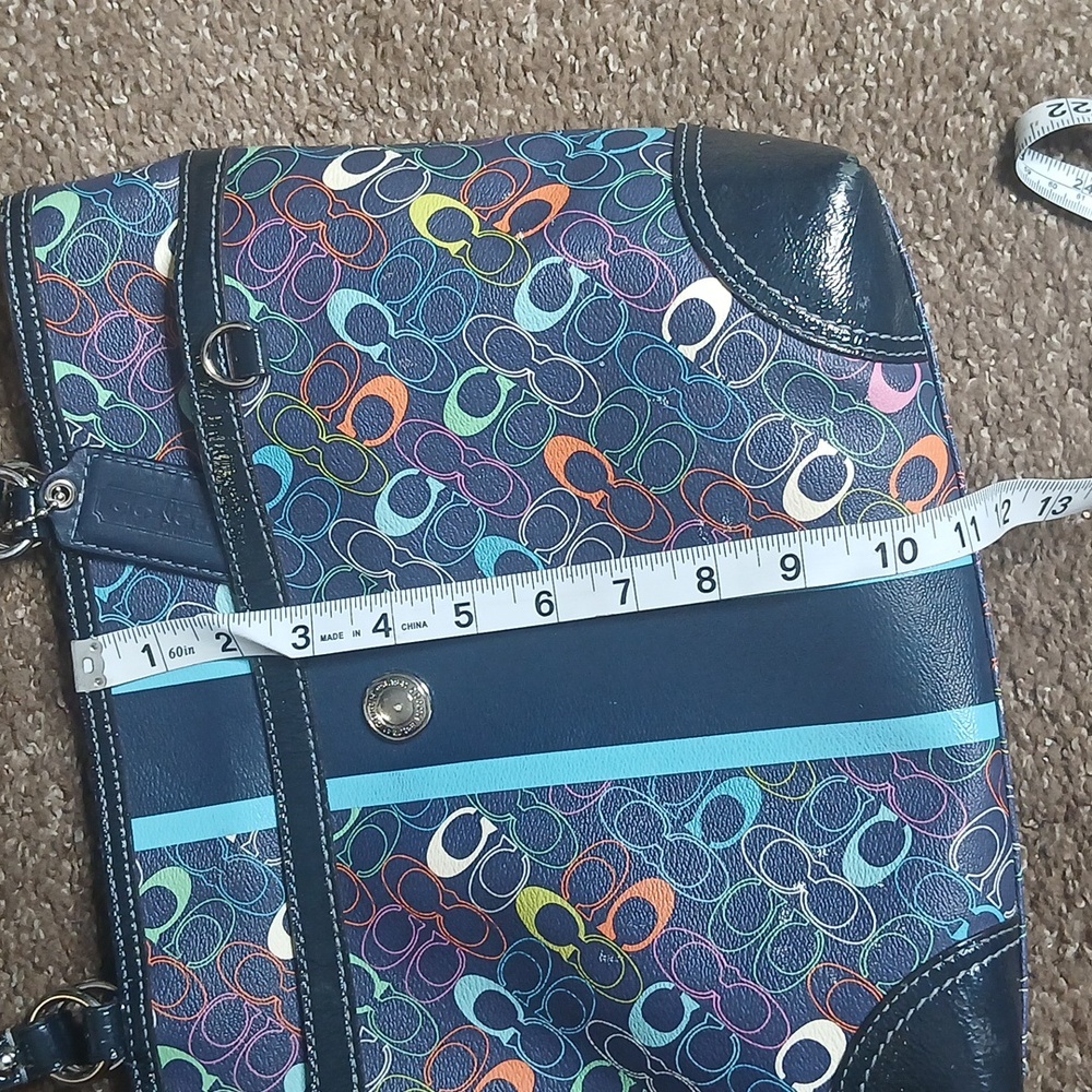 Coach Colorful Monogram Tote Bag - Picture 15 of 16
